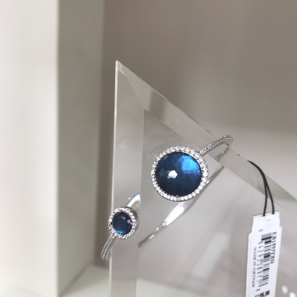 Nadri Hinged Cuff Bracelet. Sterling Silver. NWT - Picture 1 of 4